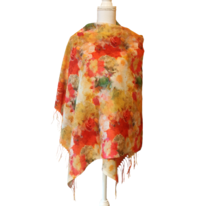 Esarfa casmir subtire, model 8 tip acuarela , 180 x 70 cm