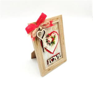 Rama foto decorativa cu accesoriu love 3